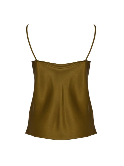 Top sottoveste MSEONDE in envers satin di viscosa Verde oliva MAX MARA STUDIO | 2616161023600056